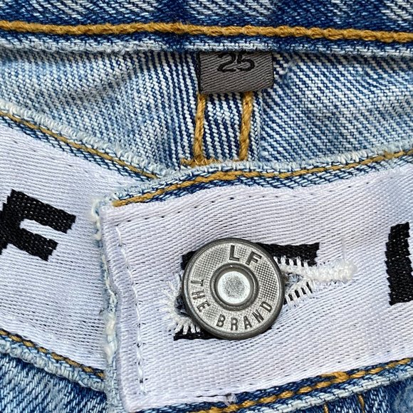 LF THE BRAND - Distressed Logo Jeans NWOT - Picture 3 of 9